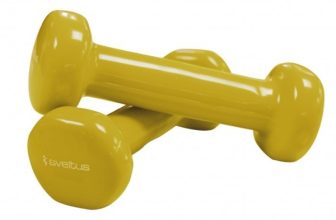 Set gantere aerobic epoxy de 2×4 kg, Sveltus, galben