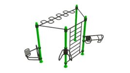 STATIE ANTRENAMENT FUNCTIONAL HALF-HEX, ELEMENT FITNESS