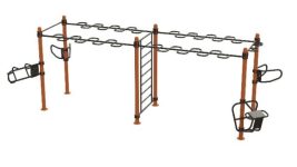 STATIE DE ANTRENAMENT OUTDOOR CALISTHENICS (10 Utilizatori), ELEMENT FITNESS