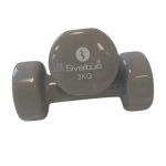 Set gantere aerobic epoxy de 2×3 kg, Sveltus, gri