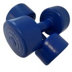 Set gantere aerobic vinil 4 kg, SVELTUS, albastru inchis