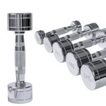 Gantera  rotunda cromata, 1-10 kg, Dayu Fitness