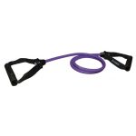 Tub elastic fitness cu manere , extensor 1.16 m, Sveltus, violet