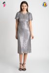 Rochie Xara de seara cu paiete si spatele decupat