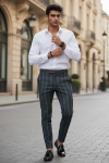 Pantaloni barbati eleganti 1086 D10-1