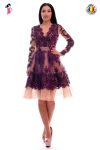 Rochie de ocazie din broderie cu perlute