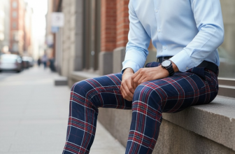 Pantaloni barbati casual regular fit in carouri B1546 Z16