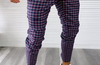 Pantaloni barbati casual regular fit in carouri B1727 Z14-3