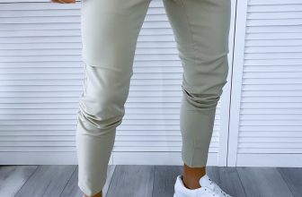 Pantaloni barbati casual regular fit bej B1743 H7-1
