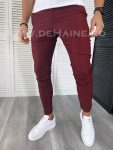 Pantaloni barbati casual regular fit grena B1769 U3