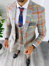 Costum barbati slim fit + Vesta B5378 63-1.2.3.4