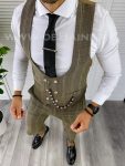 Compleu barbati  Vesta + Pantaloni kaki 12798 5-4   U2-1