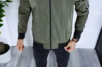 Geaca barbati de toamna kaki din fas subtire B5987 O3-2.2