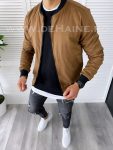 Geaca barbati primavara maro inchis B6327 Z31-1