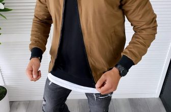 Geaca barbati primavara maro inchis B6327 Z31-1