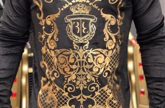 Bluza barbati neagra cu imprimeu B6793 O5-2.1