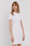 Lacoste rochie culoarea alb, mini, model dreaptă EF5473-001
