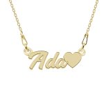 Nomine – Colier personalizat cu nume din argint placat cu aur galben 24k