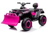 ATV electric 4×4 cu accesorii incluse, Kinderauto BJS615, 320W, 24V, culoare roz