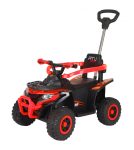 ATV electric cu maner 4 in 1, pentru copii 1-3 ani, Kinderauto Hercules, 35W, 6V, telecomanda, premium, rosu