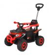 ATV electric cu maner 4 in 1, pentru copii 1-3 ani, Kinderauto Hercules, 35W, 6V, telecomanda, premium, rosu