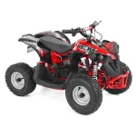 ATV electric Kinder Eco Wolf , motor 1060W 36V pozitionat pe punte si cui remorcare,  culoare rosie