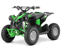 ATV electric Kinder Eco Wolf , motor 1060W 36V pozitionat pe punte si cui remorcare,  culoare verde