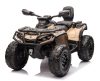 ATV electric pentru 2 copii Can Am Outlender 800W 24V Bombardier, culoare khaki