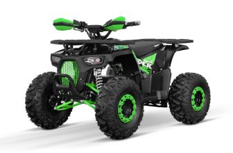 ATV electric pentru copii mari, ECO DustRider XXL 1000W 48V 20Ah cu diferential, roti 8 inch, verde