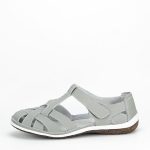 Balerini gri din piele naturala 5101 M5 confort