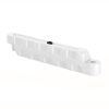 Bariera modulara delimitare traseu karting, piste sau parcari, HDPE, umplere cu apa, anti-impact, rezistenta UV, interior exterior 100x12x18 cm, alb