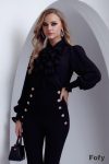 Bluza eleganta neagra cu jabou