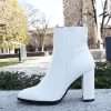 Botine albe cu imprimeu Diana 117