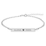 Olivia – Bratara cu tablita personalizata din argint 925