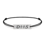 Pulse – Bratara din argint personalizata cu initiale si puls