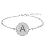 Lara – Bratara din argint 925 personalizata cu initiala –  banut