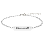 Nasty – Bratara personalizata tablita din argint 925