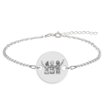 Friends – Bratara personalizata pentru cei mai bun prieteni din argint 925 – Banut