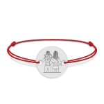 BFF – Bratara cu snur personalizata pentru cei mai buni prieteni din argint 925