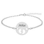 My Kid – Bratara personalizata banut cu nume si talpite