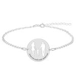 Together – Bratara personalizata din argint 925 -banut