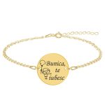 Granny – Bratara personalizata din argint 925 placat cu aur galben 24K – Banut