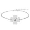 Clover – Bratara din argint 925 personalizata intiala – trifoi