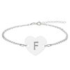 Cruel – Bratara personalizata din argint cu initiala
