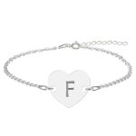 Cruel – Bratara personalizata din argint cu initiala