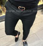 Pantaloni barbati eleganti negri B5391  B8