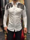 Camasa barbati alba slim fit pentru evenimente B5734 3-1.1