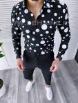 Camasa barbati neagra slim fit B2640 28-3.2