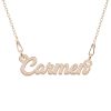 Nomine – Colier personalizat cu nume din argint placat cu aur roz