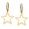 Selena – Cercei personalizati stea din argint 925 placat cu aur galben 24k